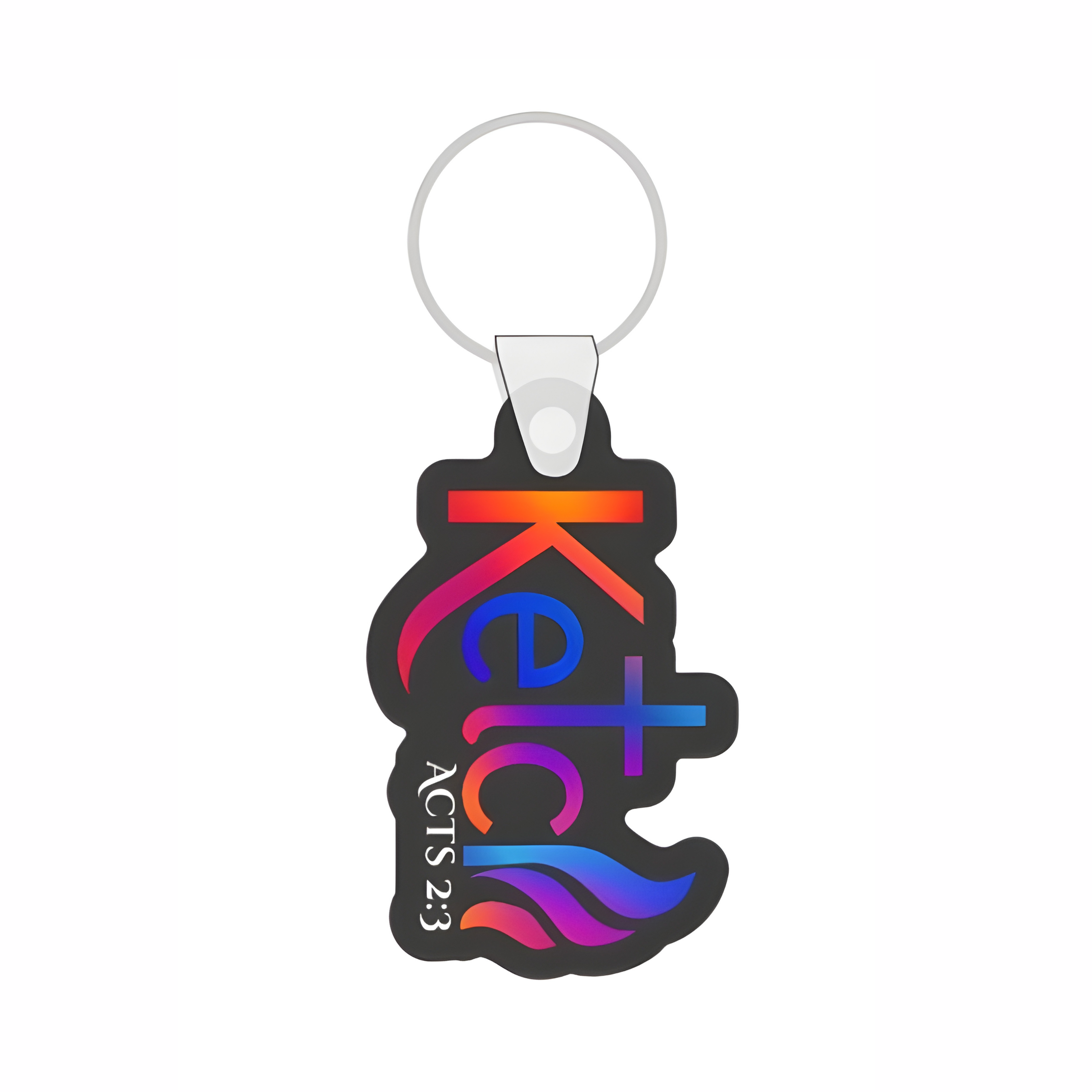 Color Ketch Fire Keychain