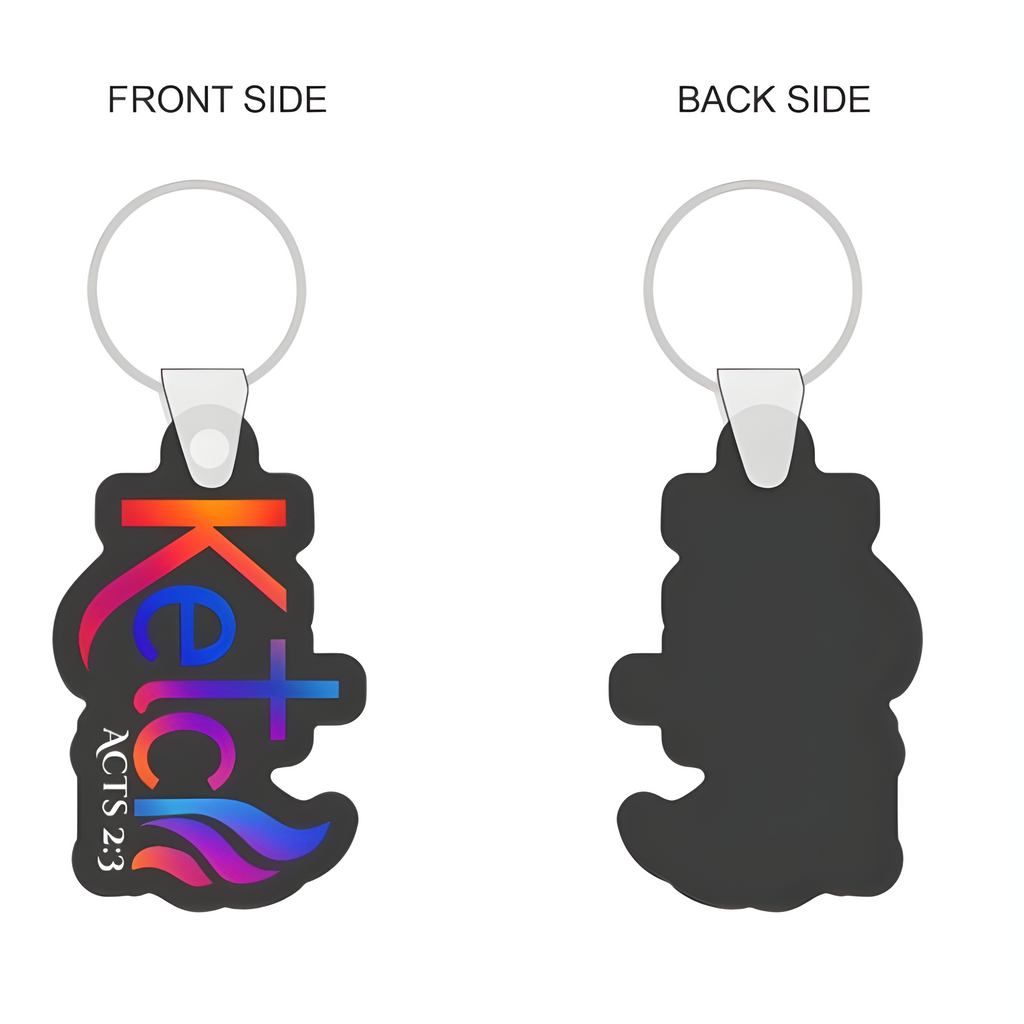 Color Ketch Fire Keychain