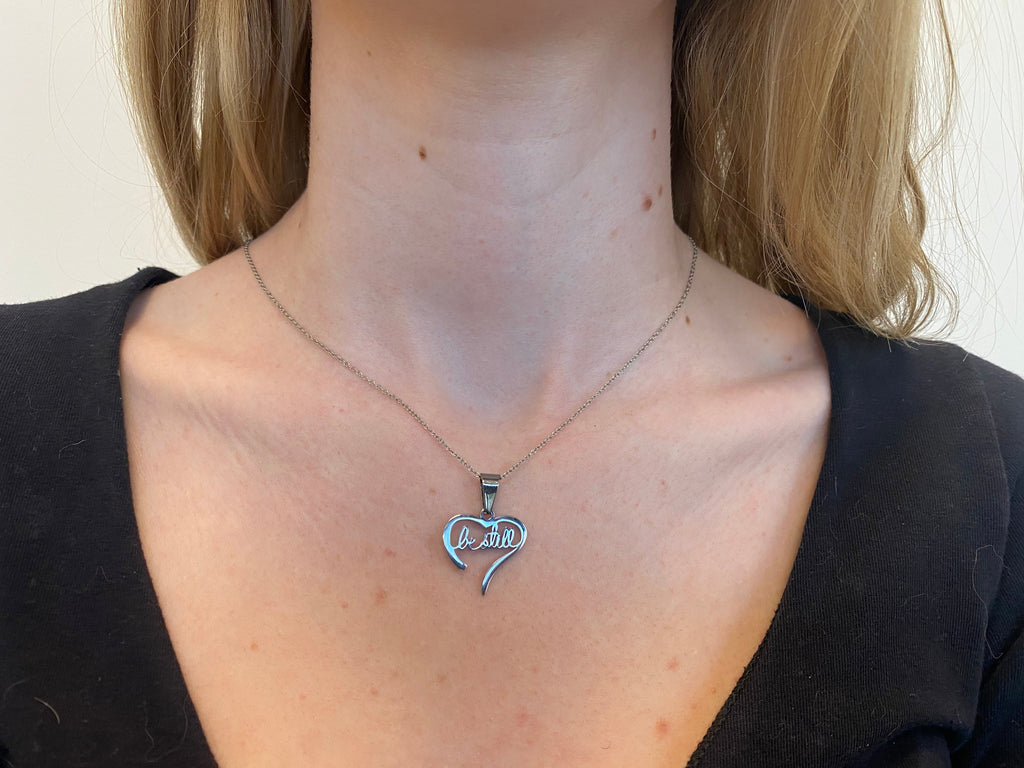 Handwriting Heart Necklace