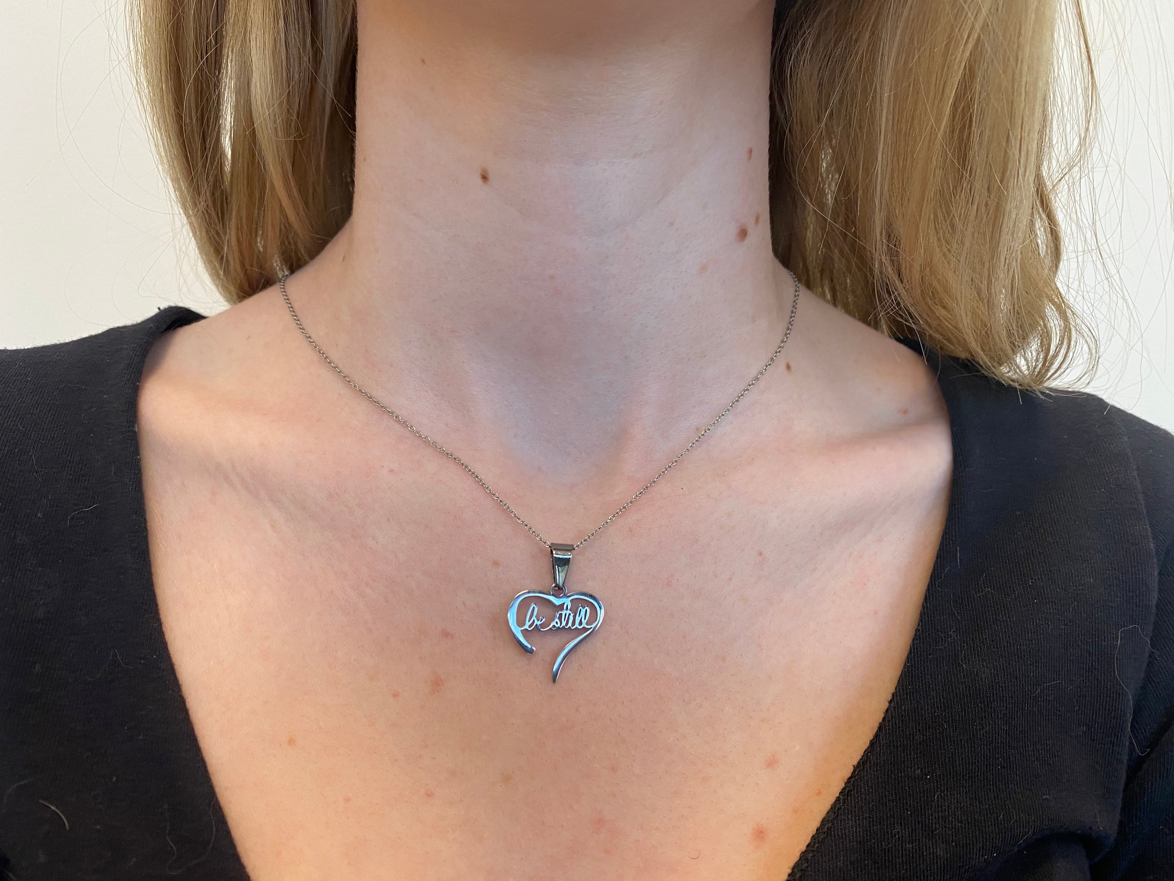 Handwriting Heart Necklace